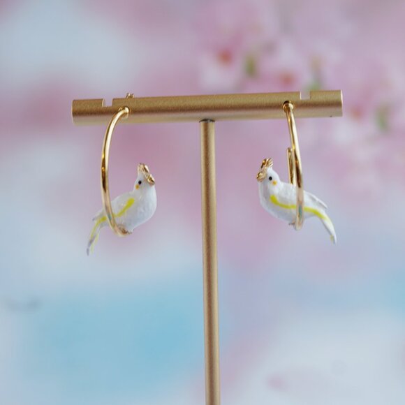 cute parrot earrings - Picture 3 of 10